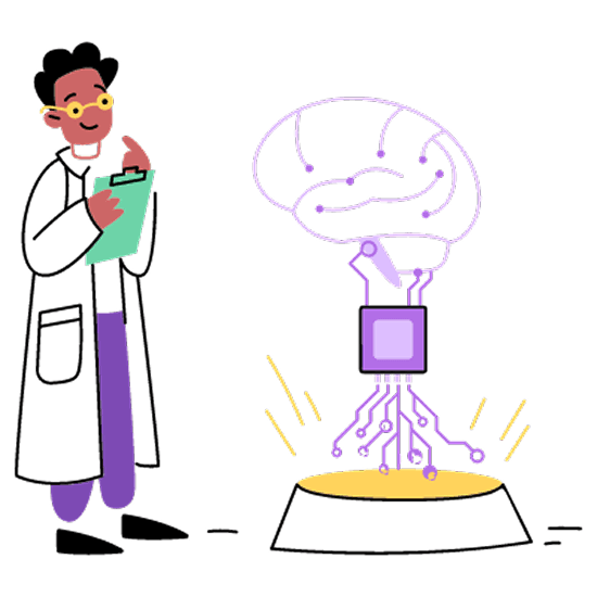 AI Scientist Illustration